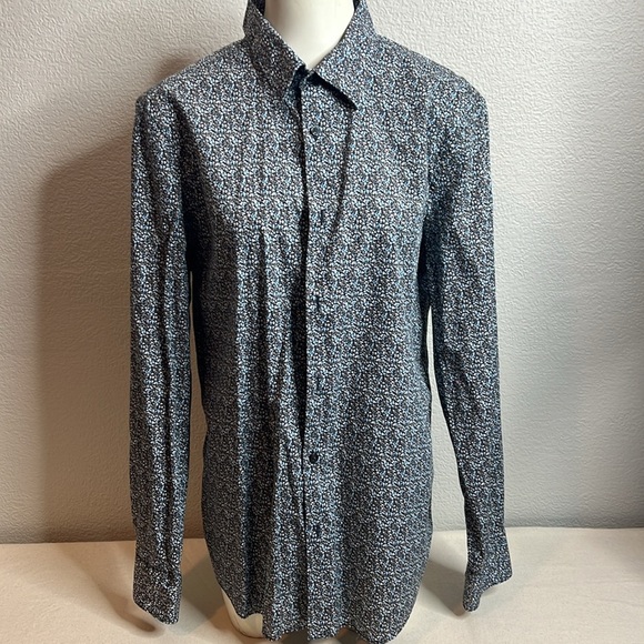Perry Ellis Other - Perry Ellis Men’s Slim Fit Stretch Floral Button-Down Shirt L